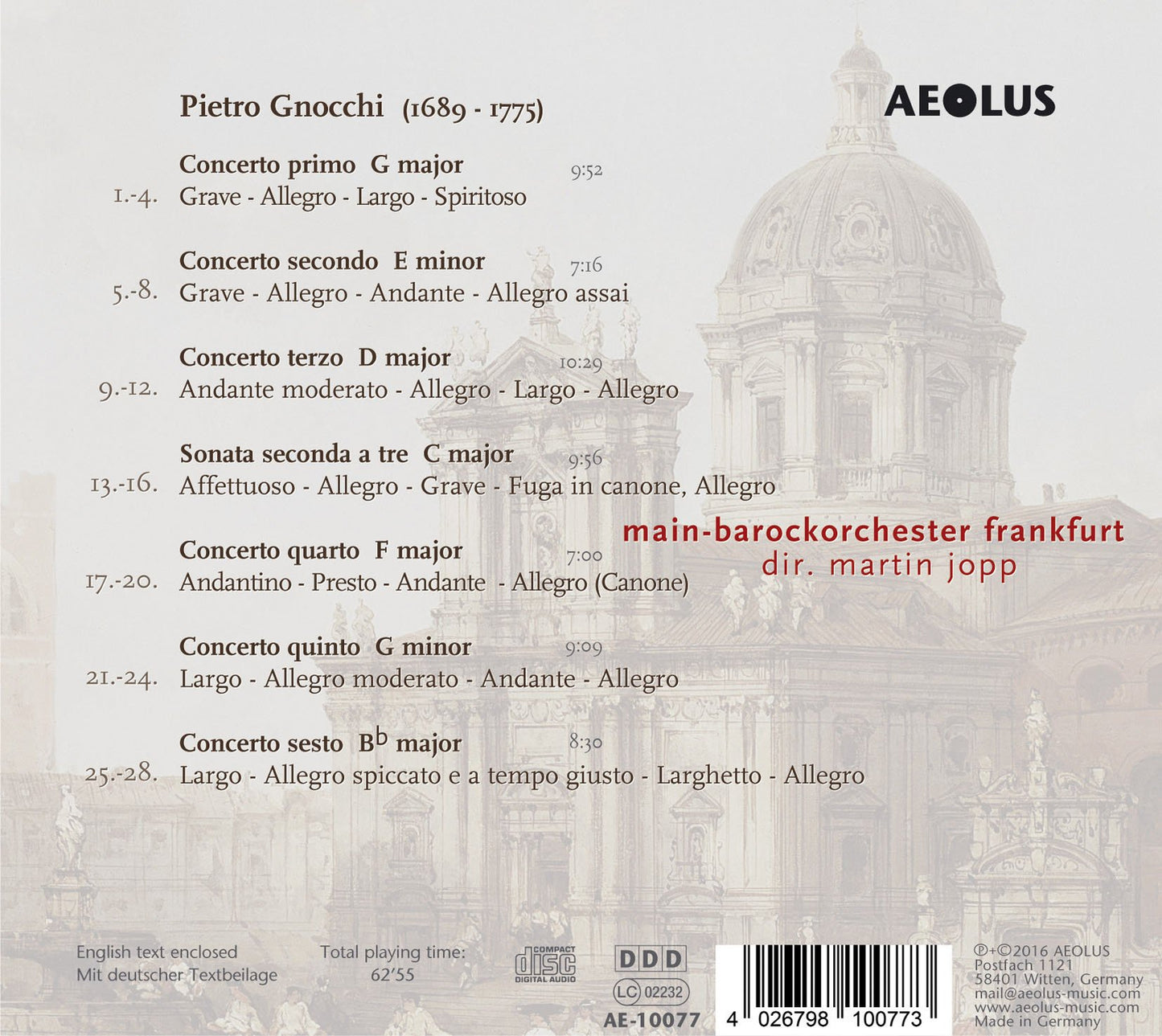 6 CONCERTOS  SONATA A TRE
