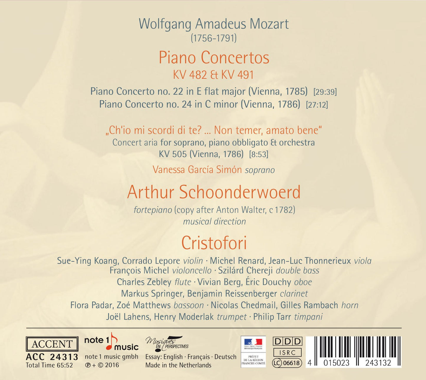 Mozart: Piano Concertos Nos. 22 & 24