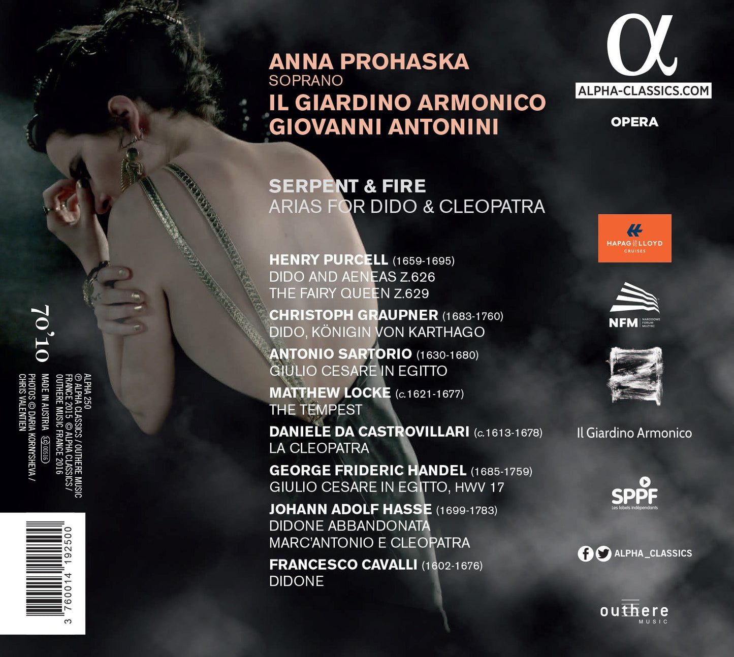 Serpent & Fire: Arias for Dido & Cleopatra