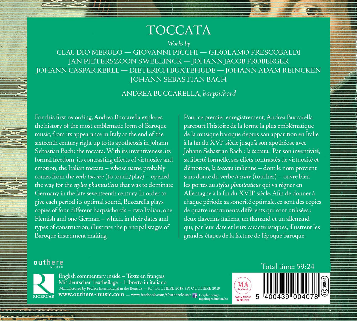 Toccata: From Claudio Merulo to Johann Sebastian Bach