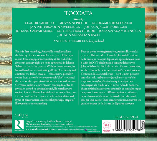 Toccata: From Claudio Merulo to Johann Sebastian Bach