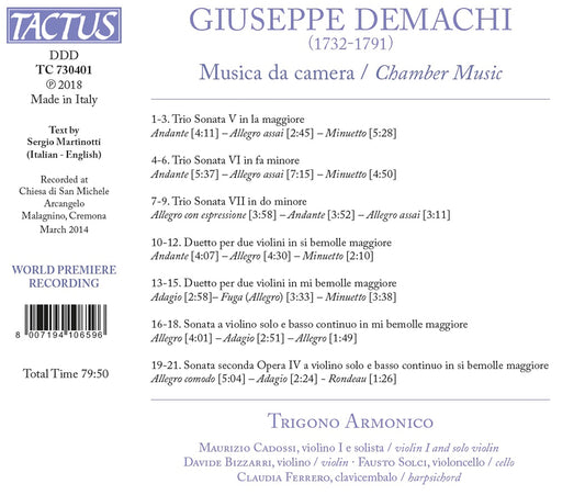 Demachi: Chamber Music