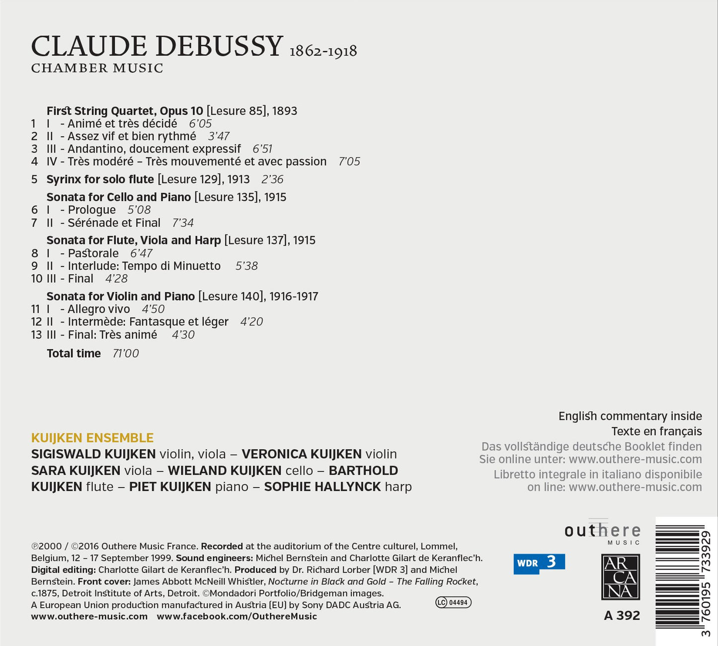 Debussy: Chamber Music