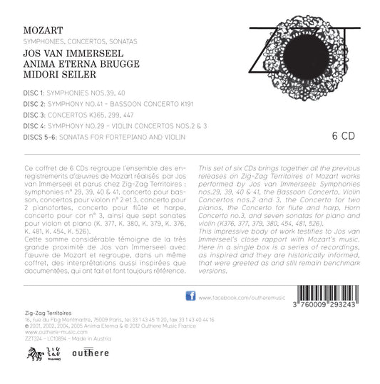 Mozart: Symphonies, Concertos and Sonatas