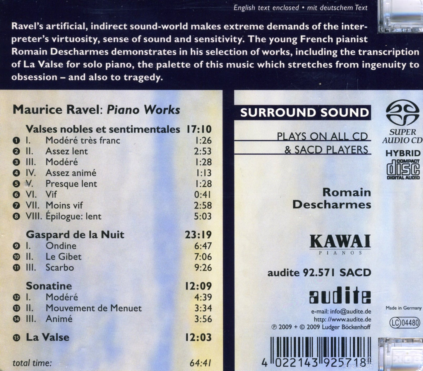 RAVEL: PIANO WORKS