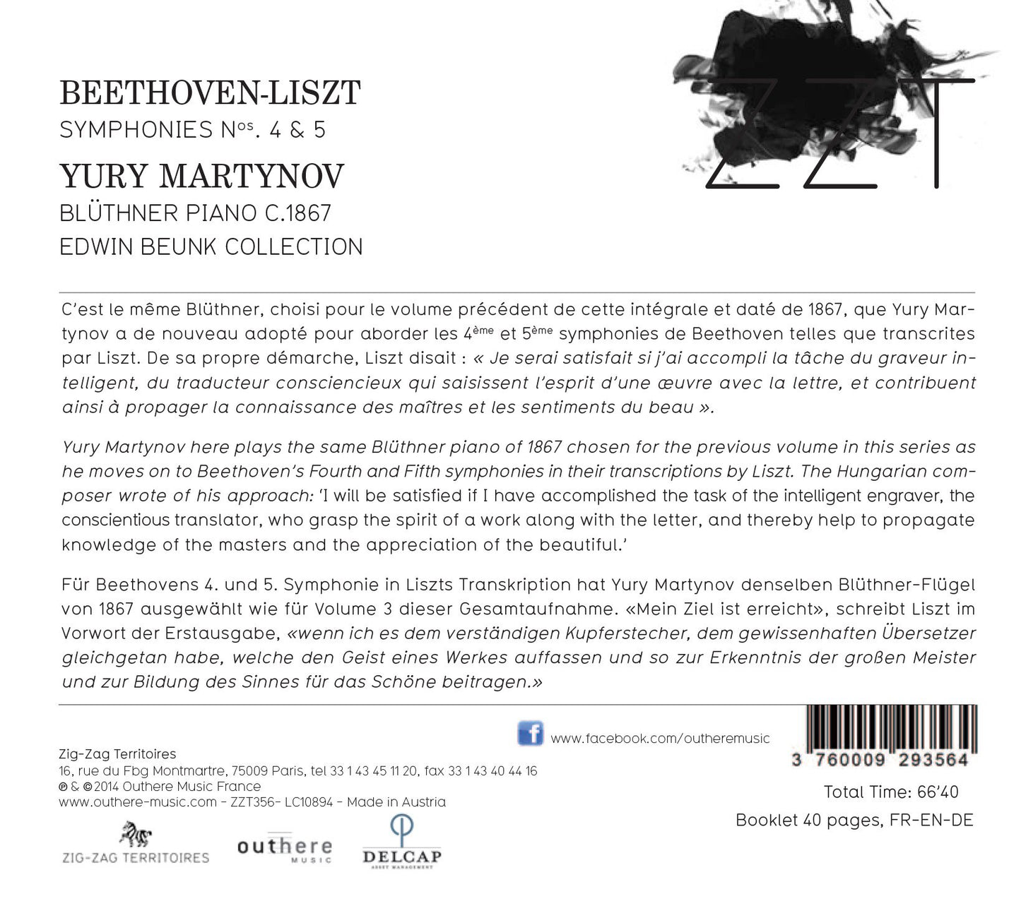 Liszt: Symphonies Nos. 4 & 5 (After Beethoven)