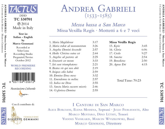 A. Gabrieli: Missa vexilla regis & Motets