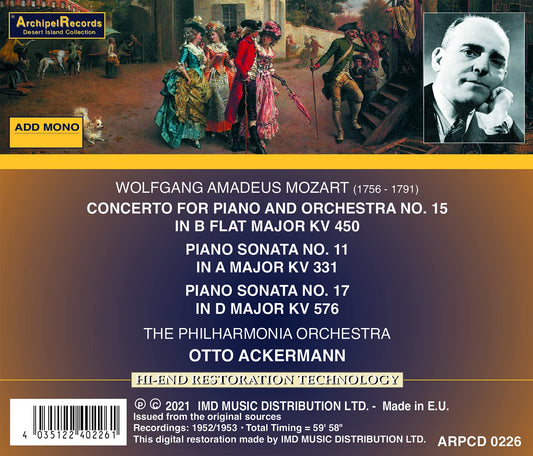 Mozart: Piano Concerto No. 15 - Piano Sonatas Nos. 11  & 17