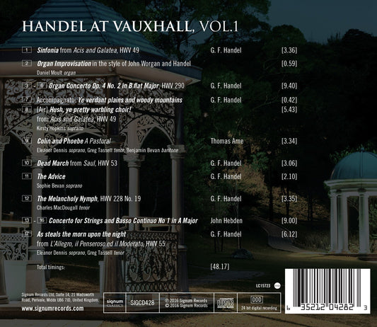 Handel at Vauxhall, Vol.1