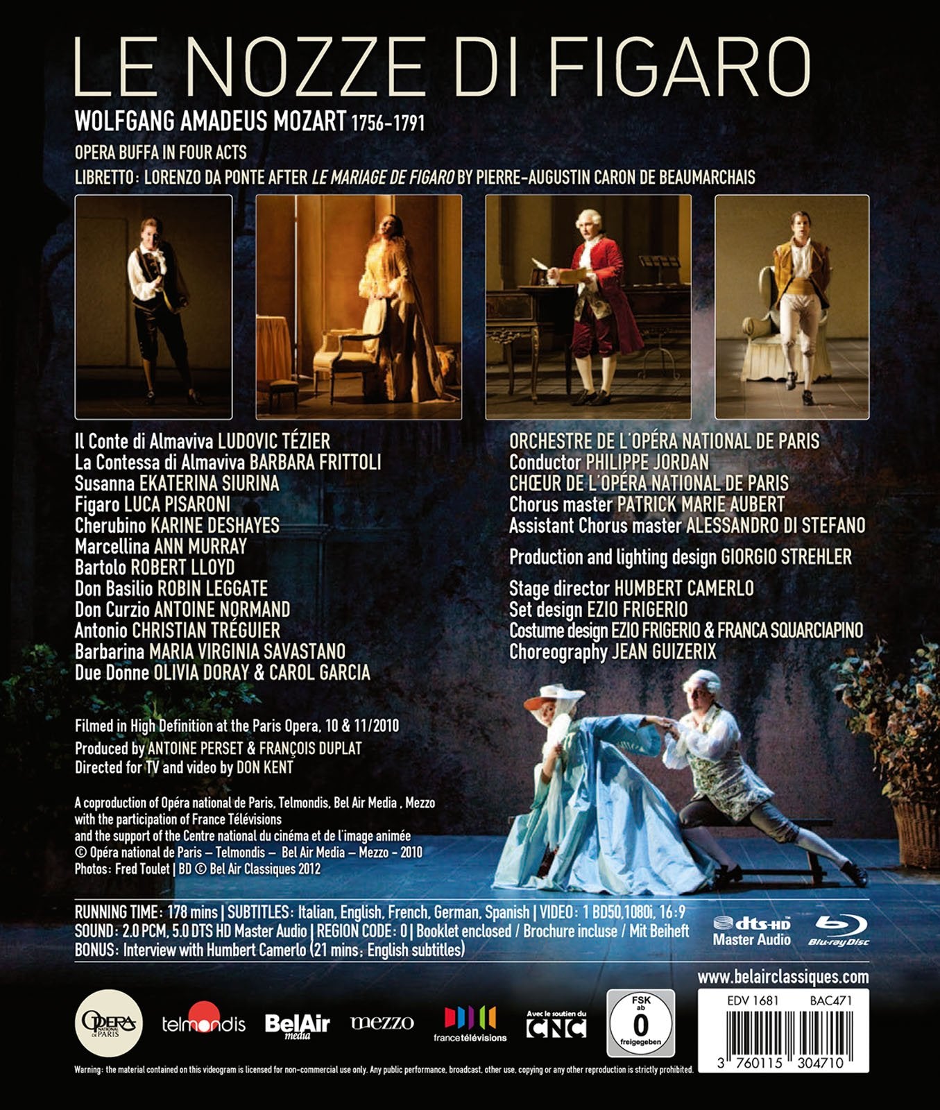 LE NOZZE DI FIGARO (BLURAY)