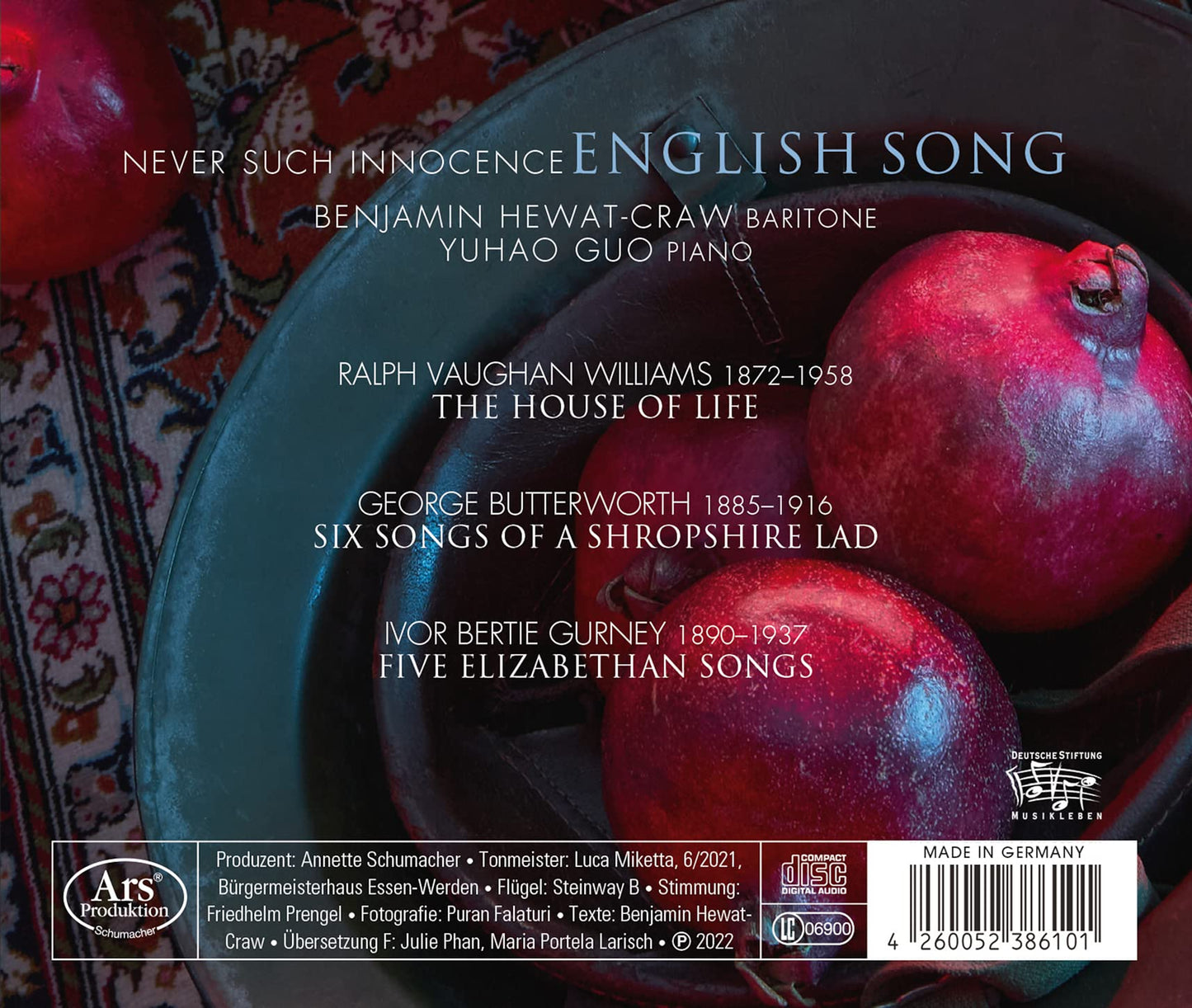 Butterworth, Gurney & Vaughan Williams: never such innocenc