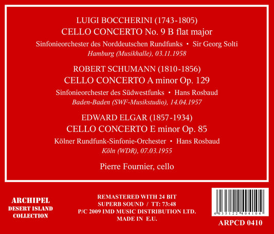 Pierre Fournier plays Cello Concertos 1955-58