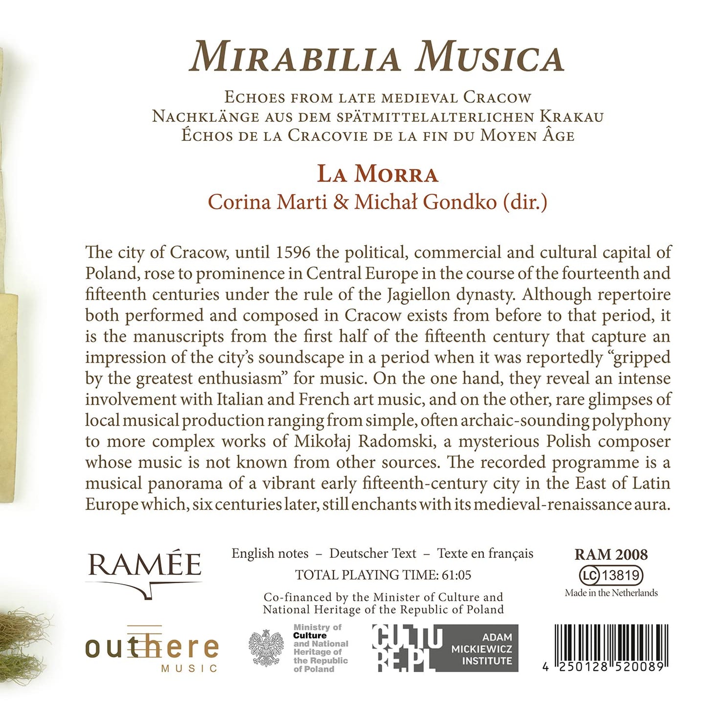 Mirabilia Musica: Echoes From Late Medieval Cracow