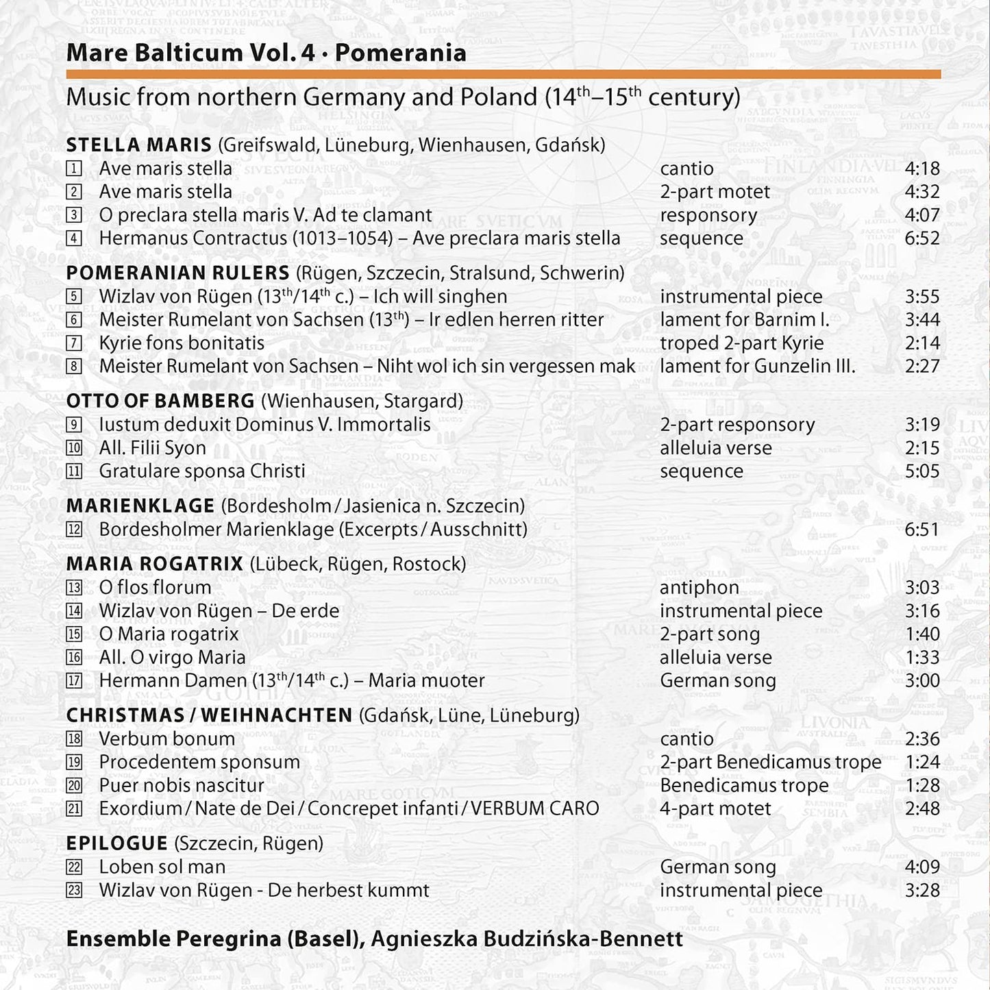 Mare Balticum, Vol. 4: Pomerania - Music from Northern Germa