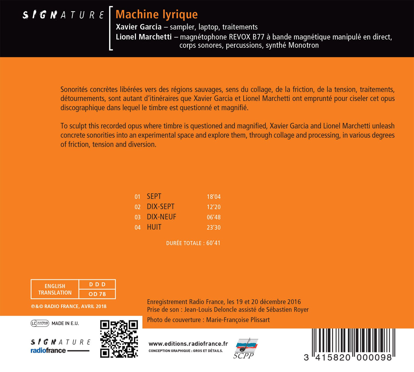 MACHINE LYRIQUE