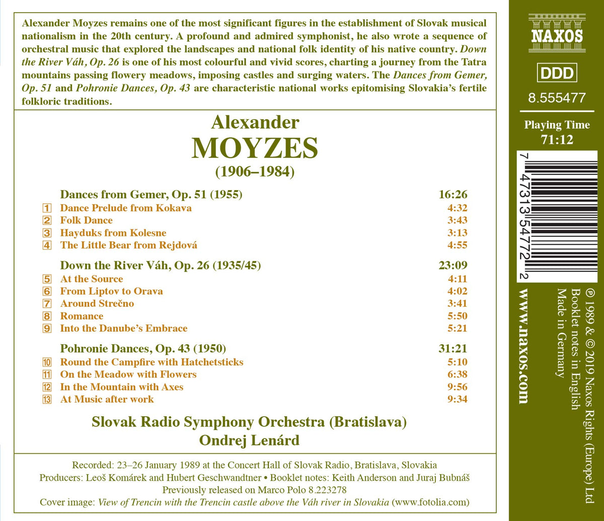 Moyzes: Dances from Gemer - Down the River Vah