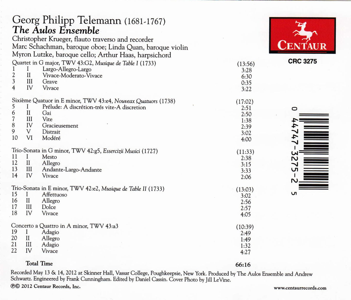 The Telemann Album (Aulos Ensemble)