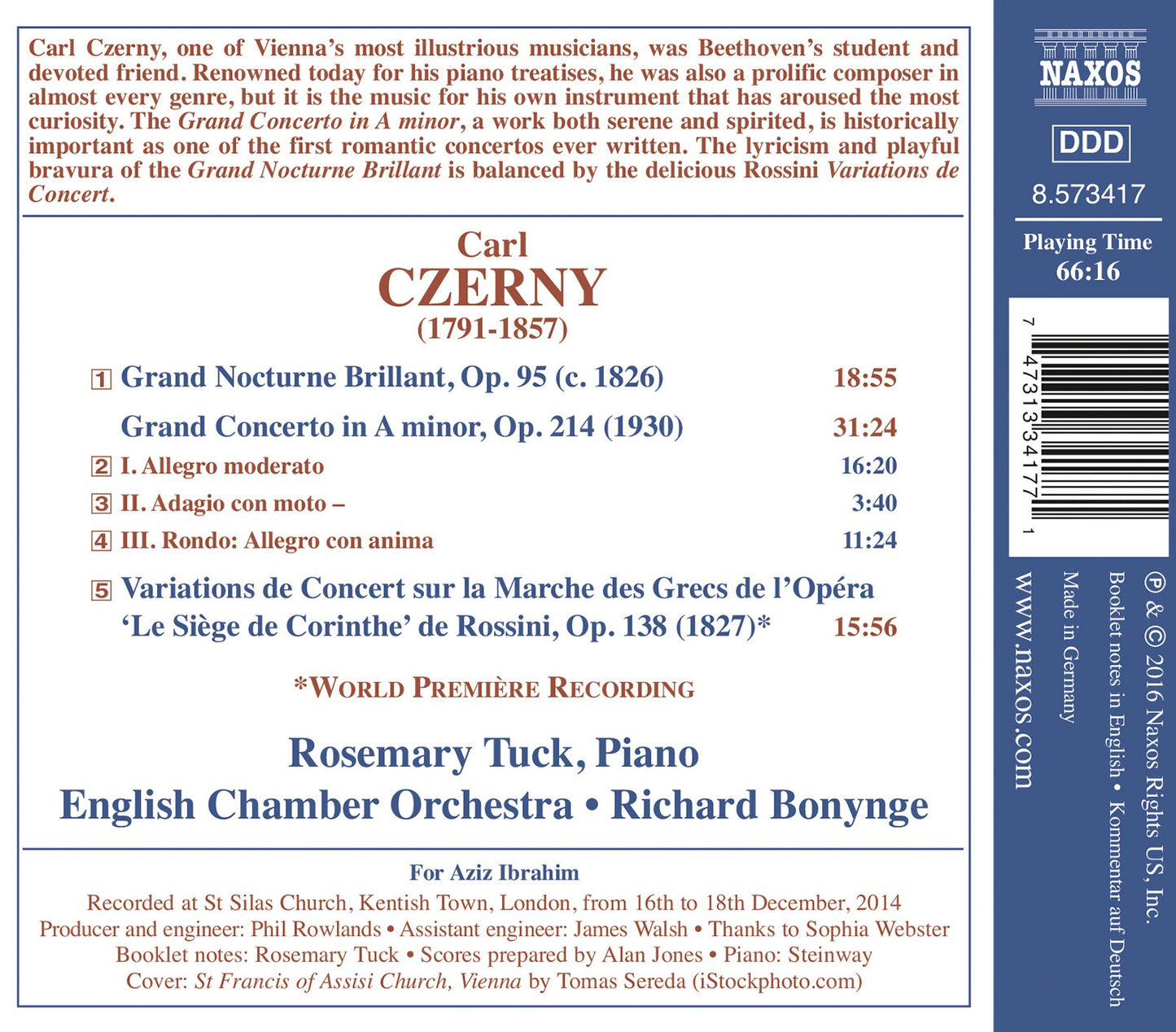 Czerny: Piano Concerto No. 1 in A Minor, Op. 214
