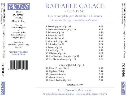 Calace: Complete Works for Mandolin & Guitar