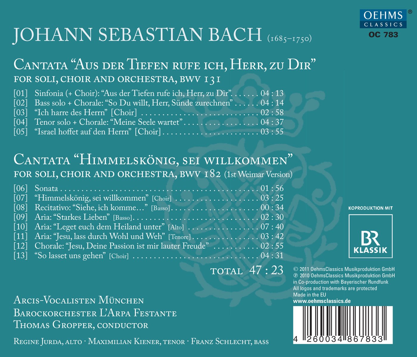 Bach: Cantatas BWV 131 and 182