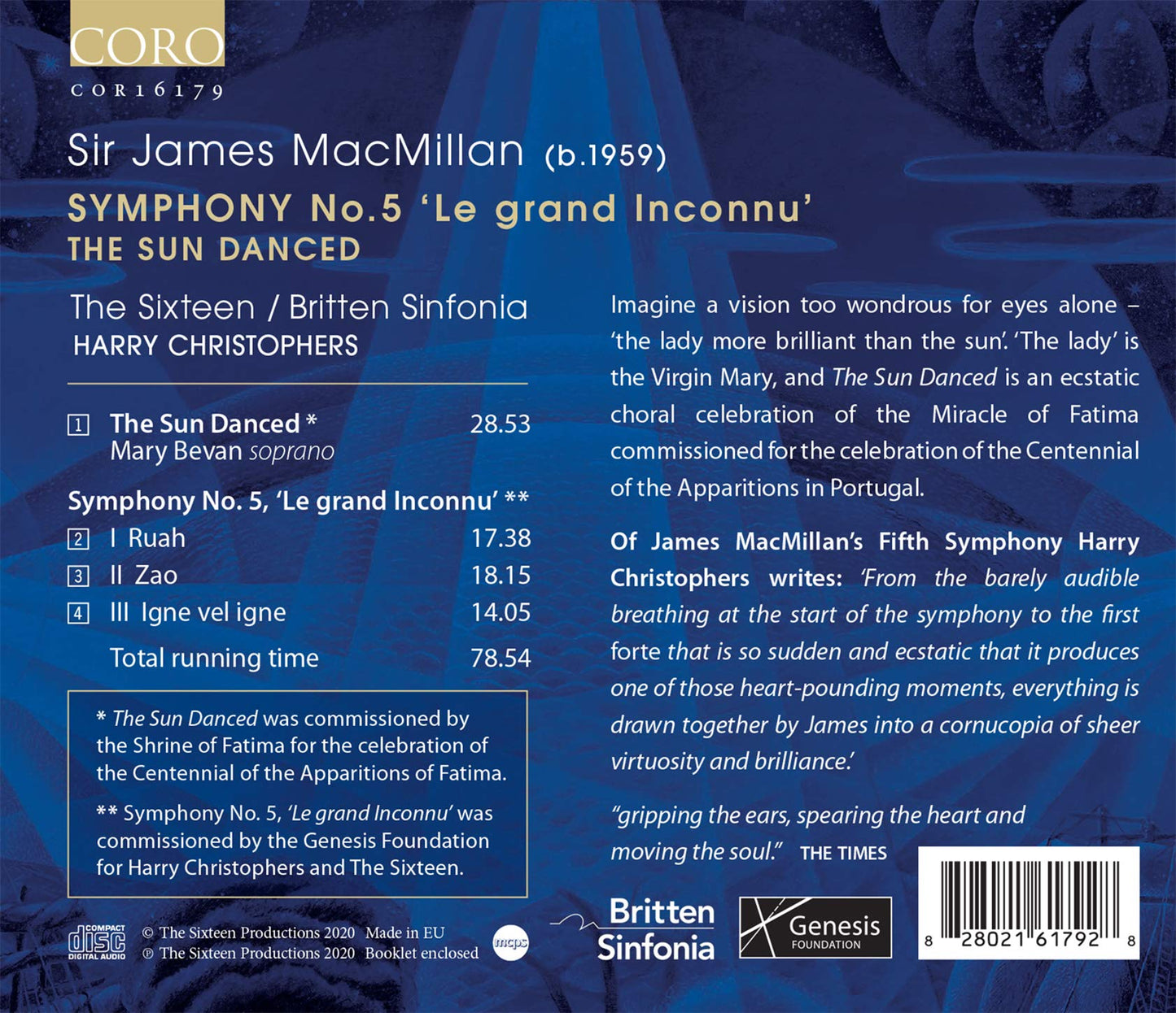MacMillan: Symphony No. 5, "Le grand Inconnu" - The Sun Danc
