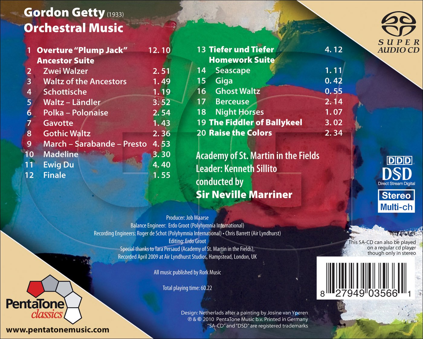 Getty, G.: Orchestral Music