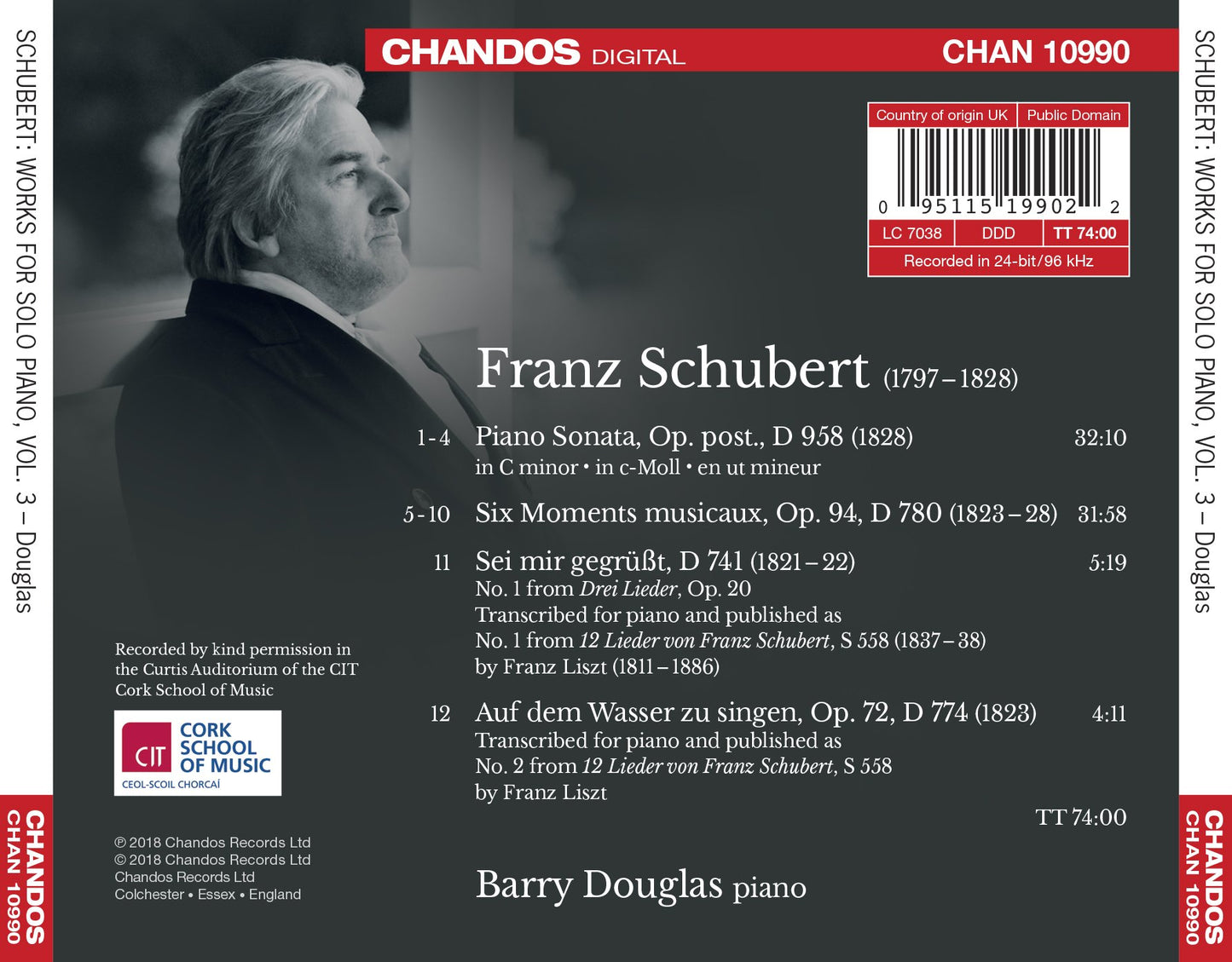Schubert: Works for Solo Piano, Vol. 3