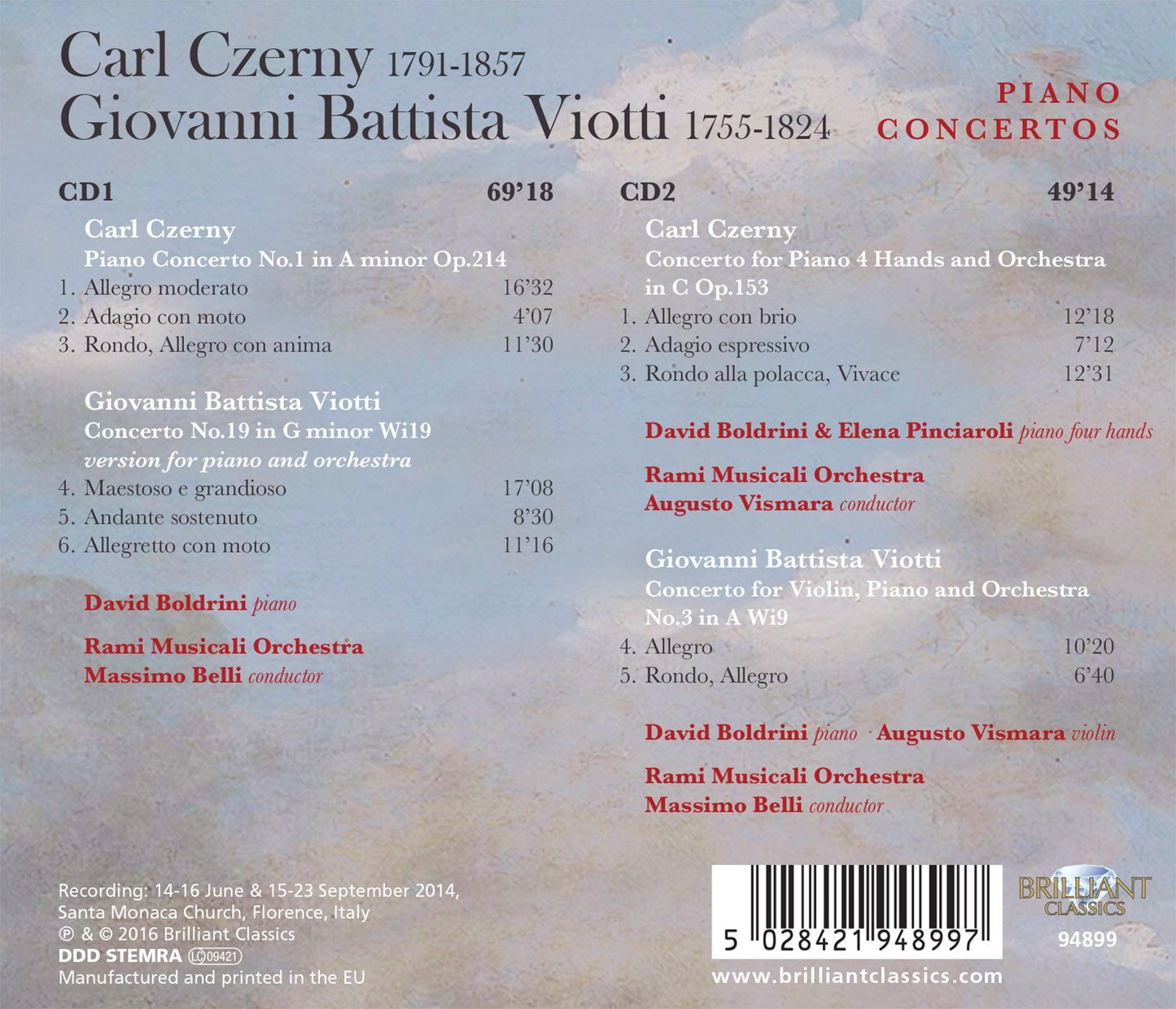 Czerny & Viotti: Piano Concertos