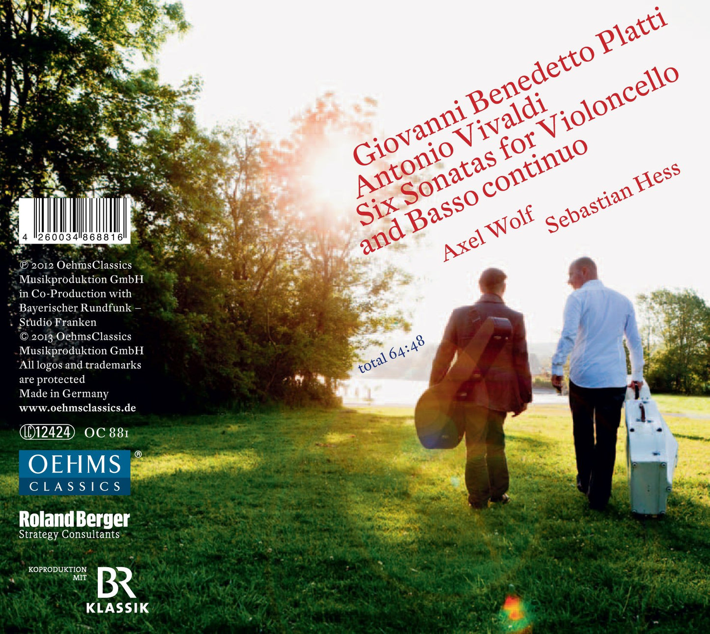 Platti & Vivaldi: 6 Sonatas for Cello & Basso Continuo