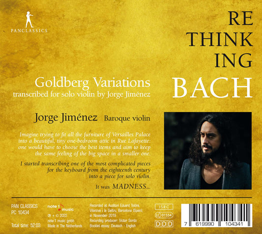 Bach: Goldberg Variations (transcribed for violin solo)