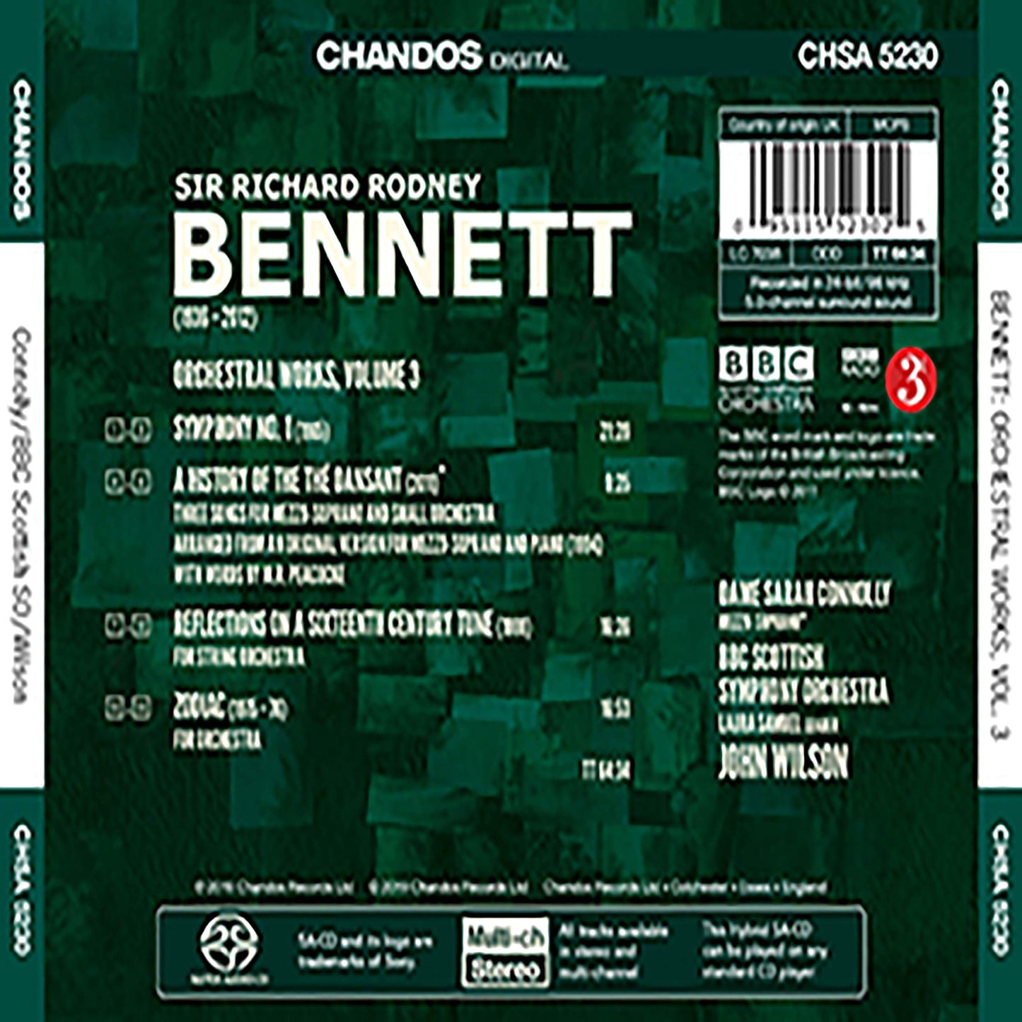 Bennett: Orchestral Works, Vol. 3