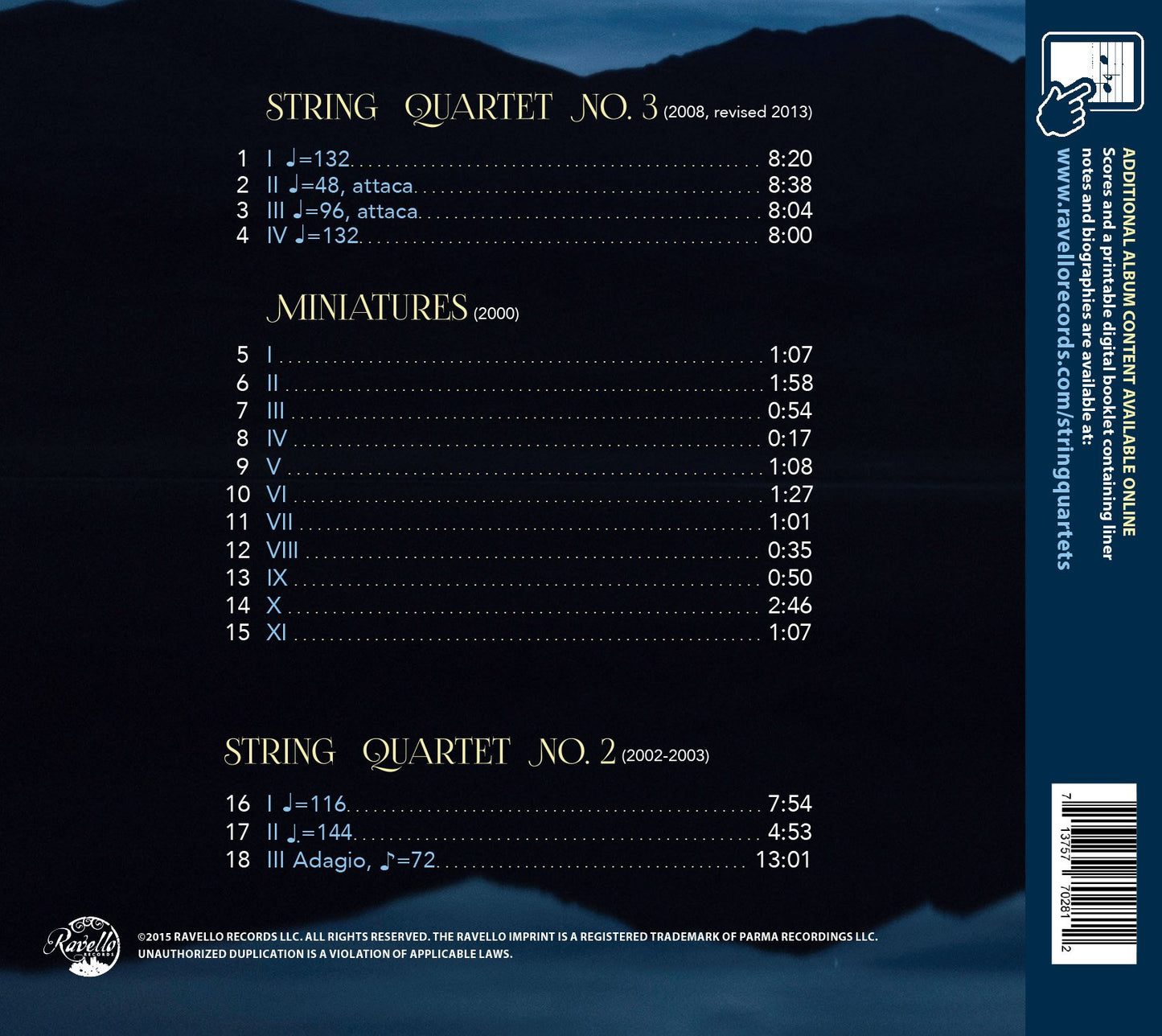 Michael Matthews: String Quartets