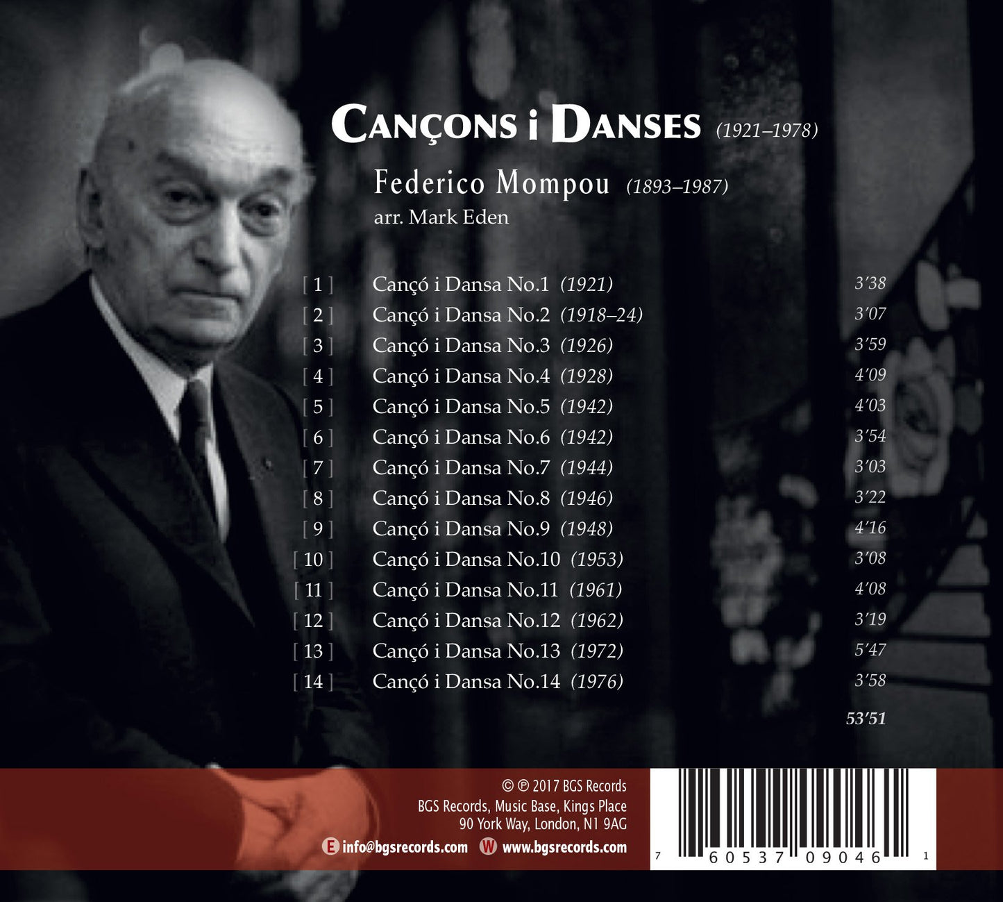 Mompou: Cançons i danses