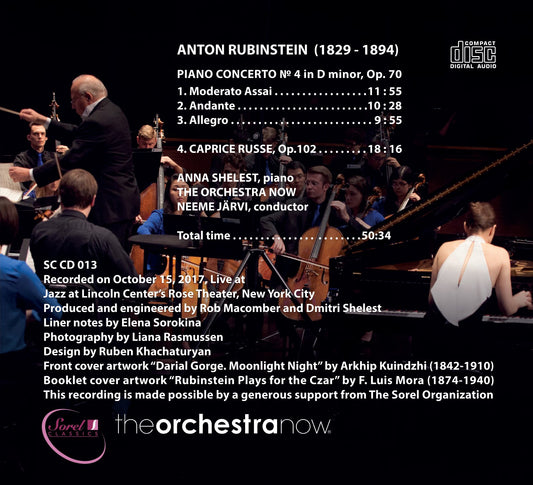 Rubinstein: Piano Concerto No. 4 in D Minor, Op. 70 & Capric