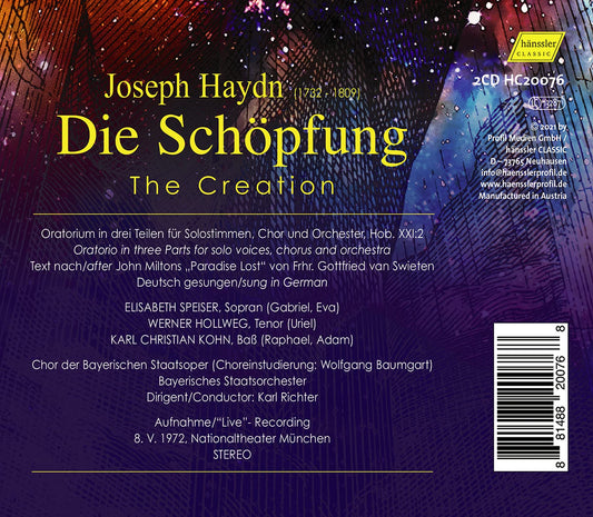 Haydn: The Creation [Live] / Bayerisches Staatsorchester