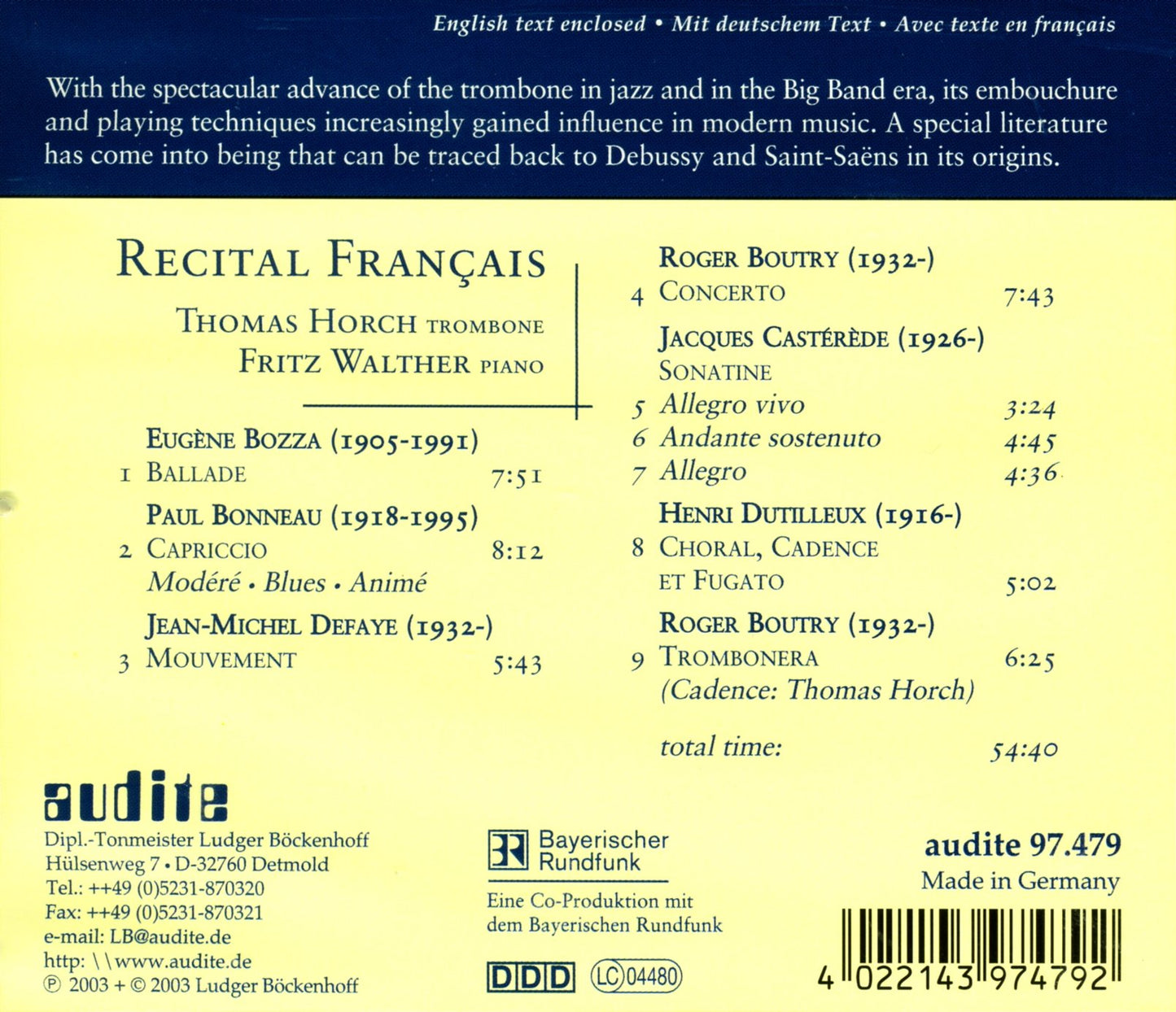 RECITAL FRANCAIS