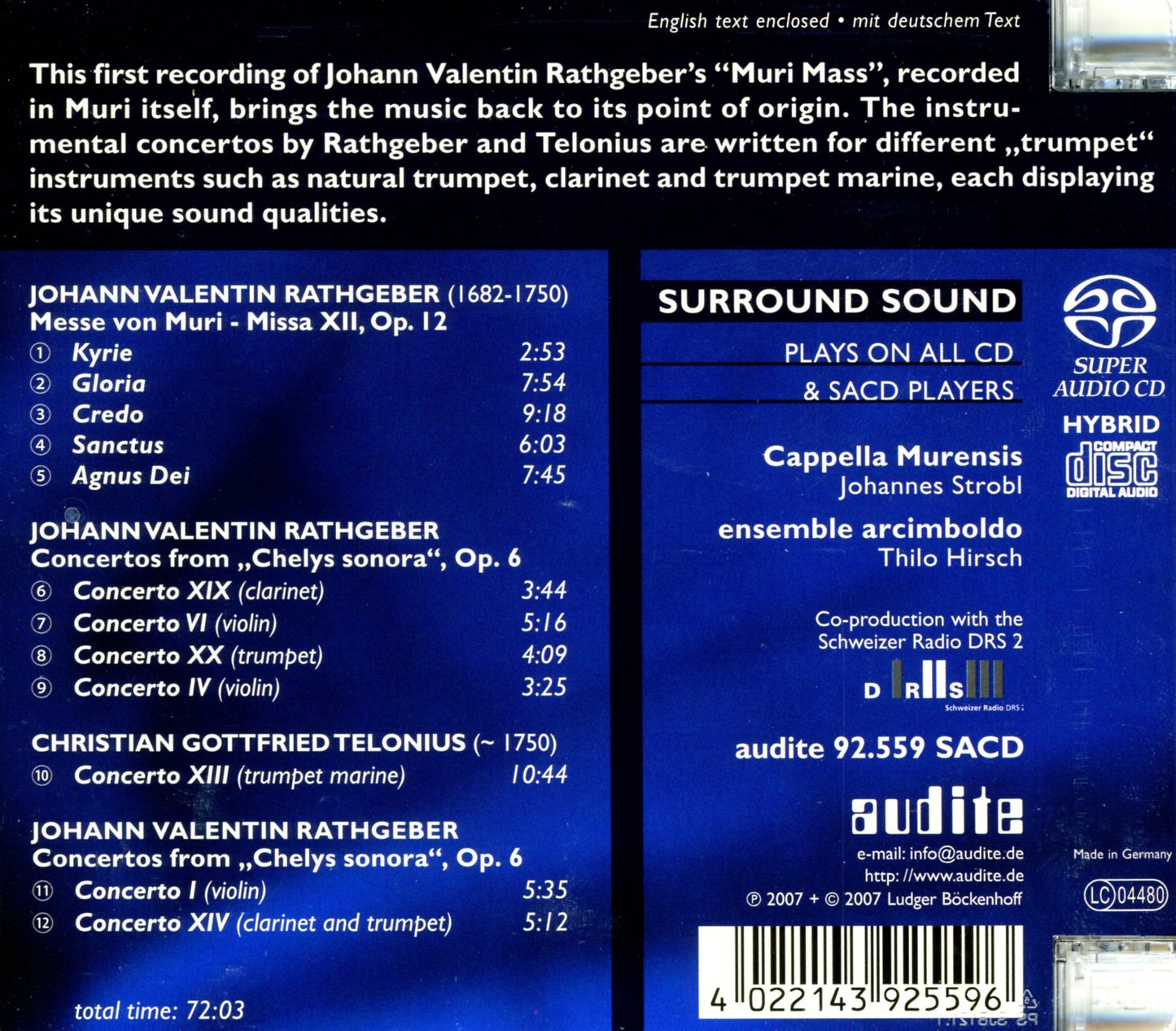 MESSE VON MURI & CONCERTOS