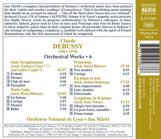 Debussy: Orchestral Works, Vol. 6