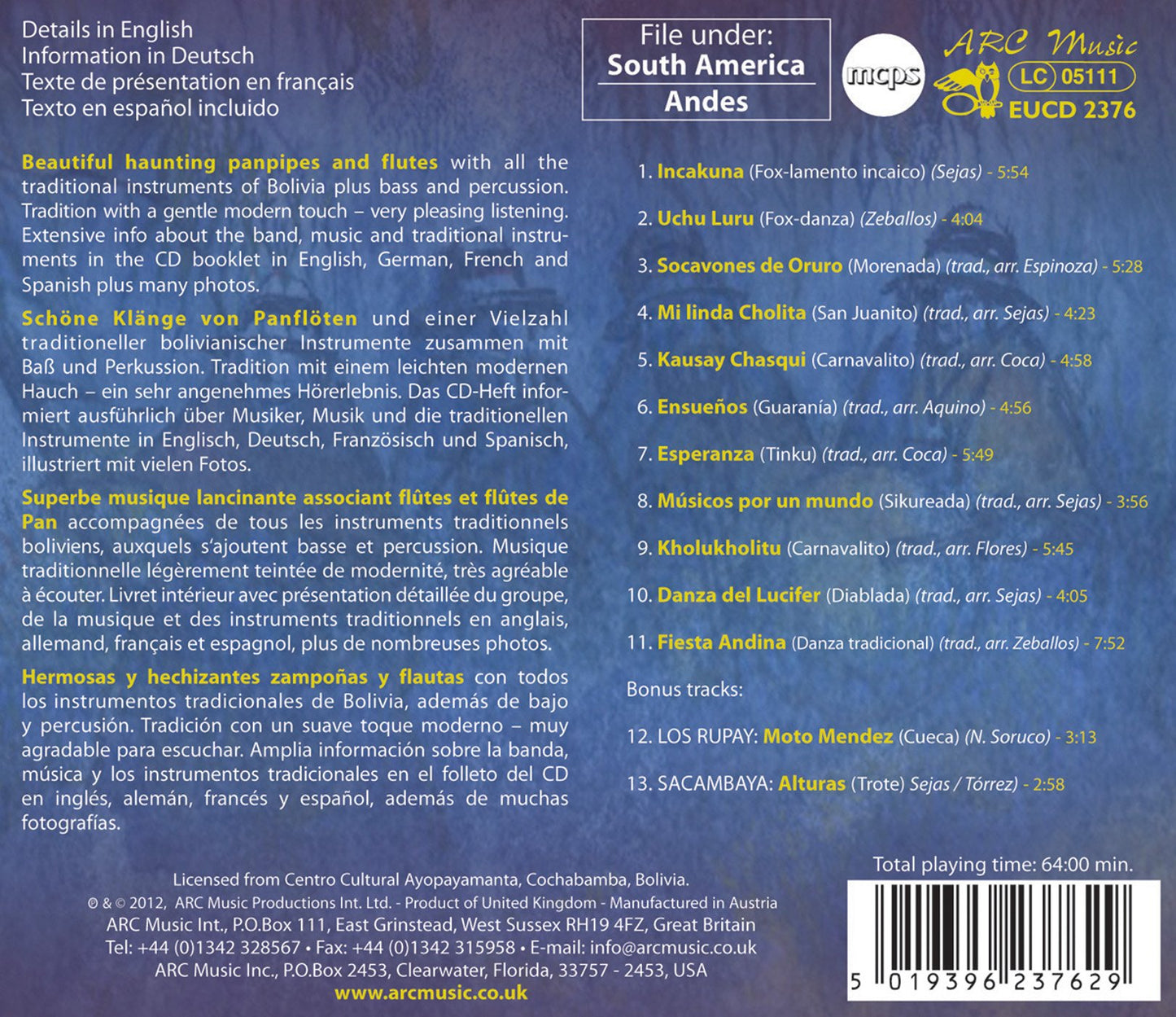 In the Soul of the Andes: En el alma de los Andes