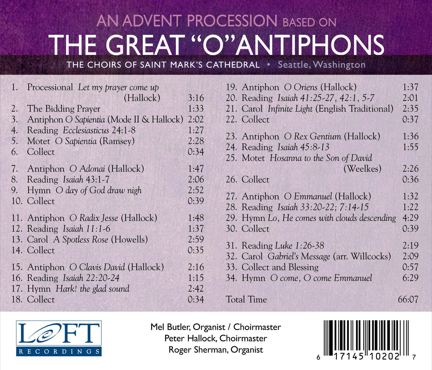 An Advent Procession based on The Great "O" Antiphons
