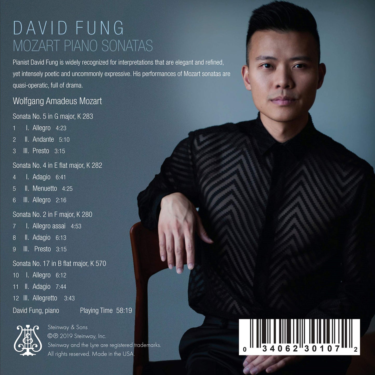 Mozart: Piano Sonatas Nos. 2, 4, 5, 17