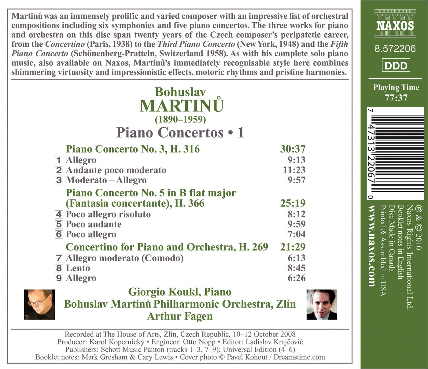 Martinu, B.: Piano Concertos, Vol. 1 - Nos. 3, 5 / Piano Con