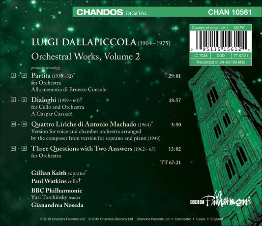Dallapiccola, L.: Orchestral Works, Vol. 2