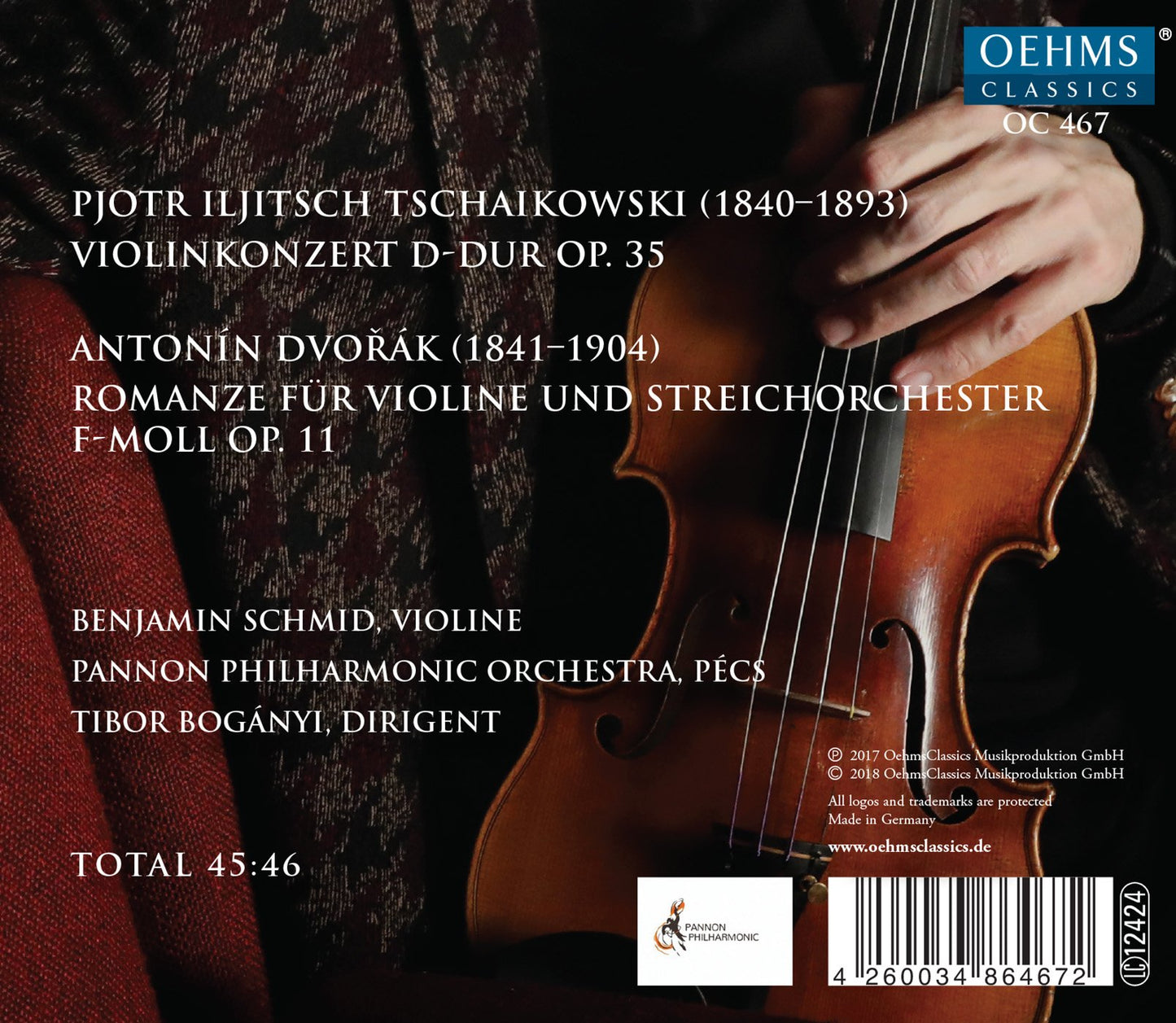 Tchaikovsky: Violin Concerto - Dvorák: Romance