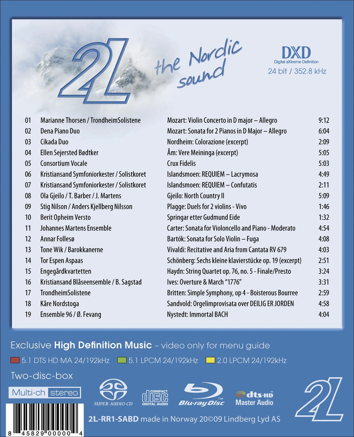 2L: THE NORDIC SOUND - 2L AUDI