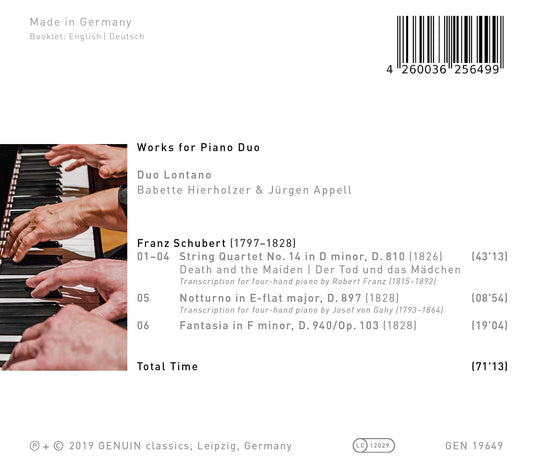 Schubert: Works for Piano Duo