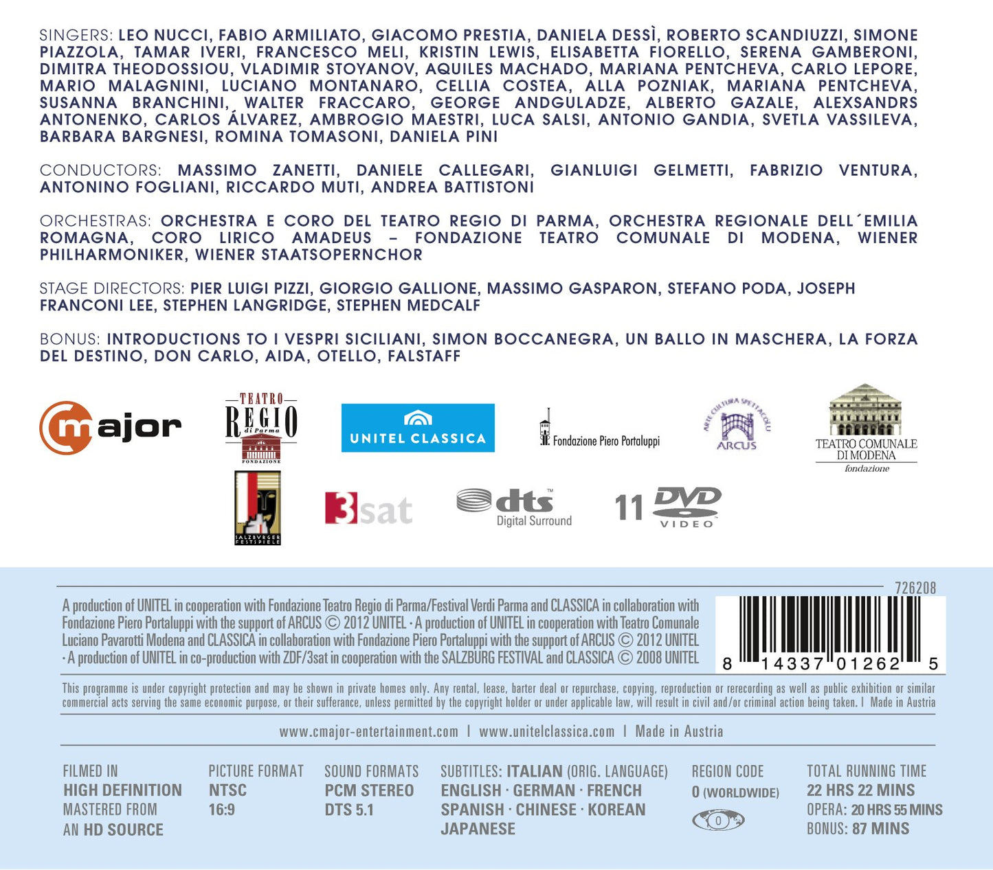 Tutto Verdi – The Operas, Vol. 3 (1855-1893)