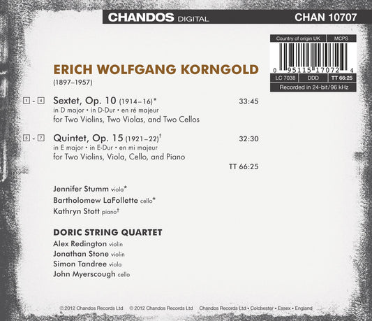 Korngold: String Sextet - Piano Quintet