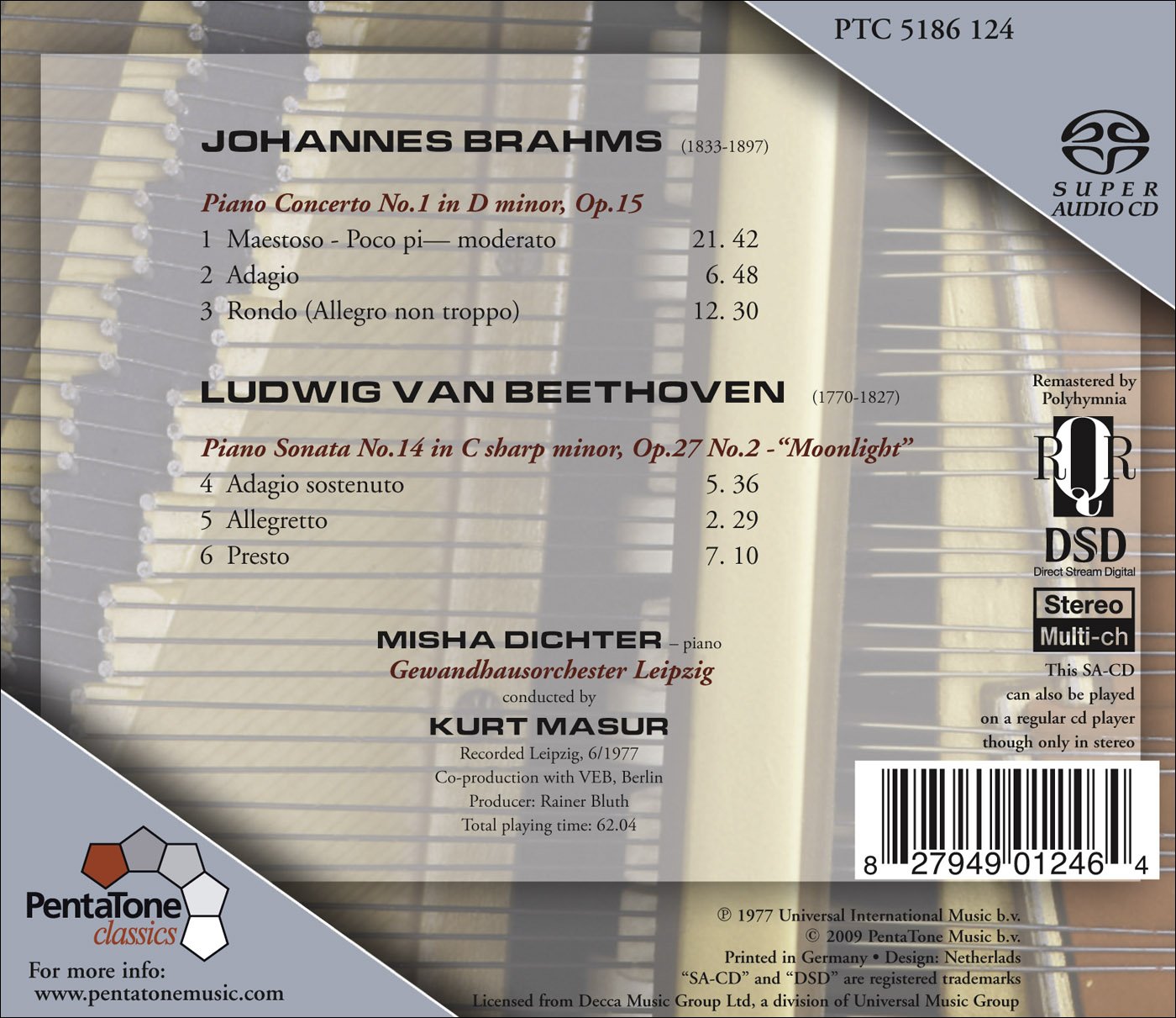 PIANO CTO NO 1, SONATA NO. 14