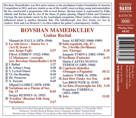 Rovshan Mamedkuliev Guitar Recital
